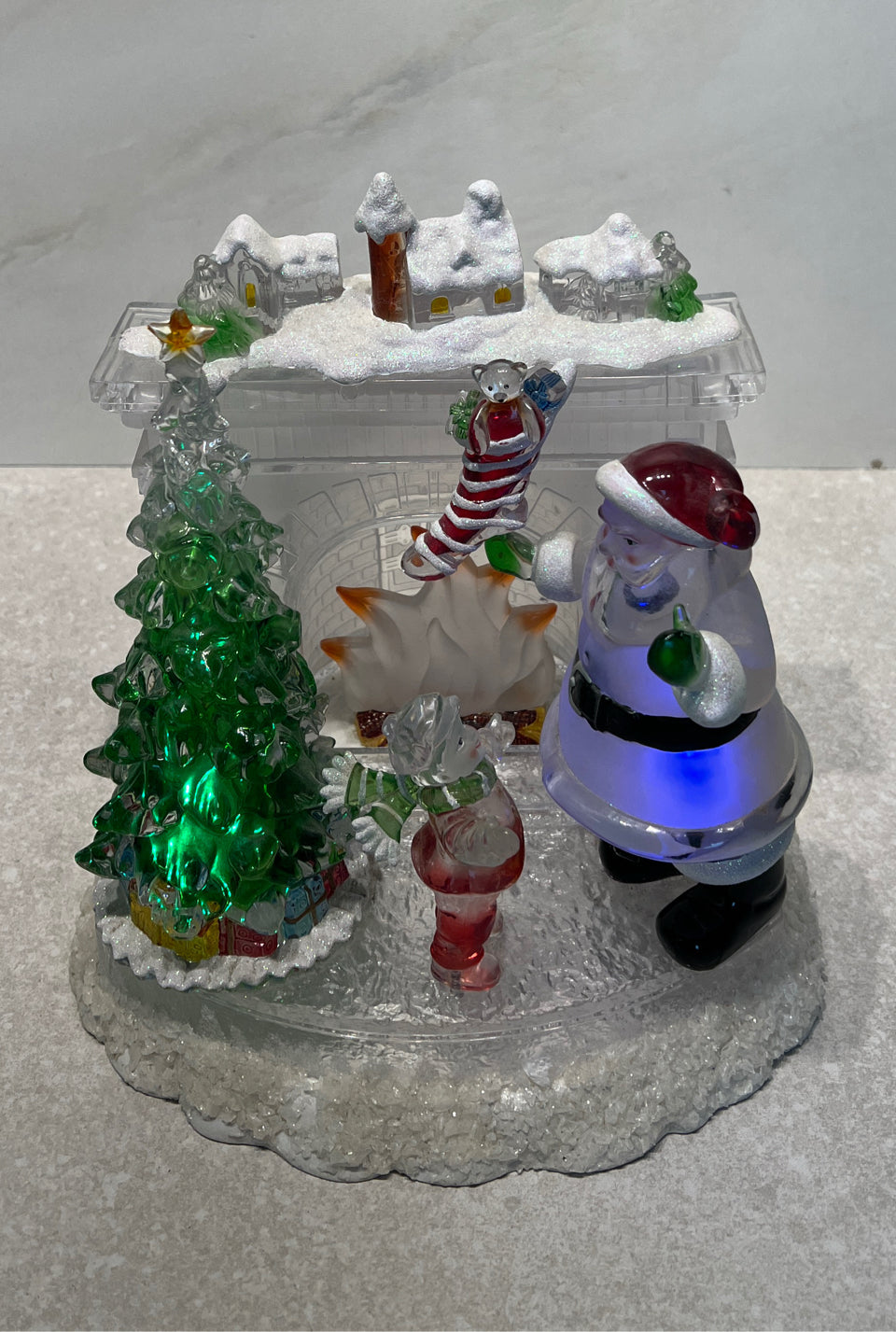 Lighted Santa Decor
