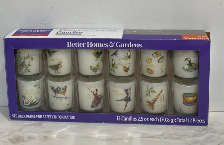 12 Days of Christmas Candles