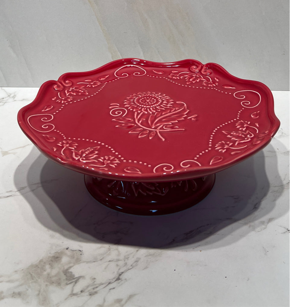 Vera Bradley Cake Plate