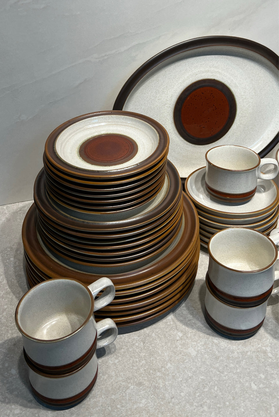 Denby Potters Wheel Rust Red Dinnerware Set