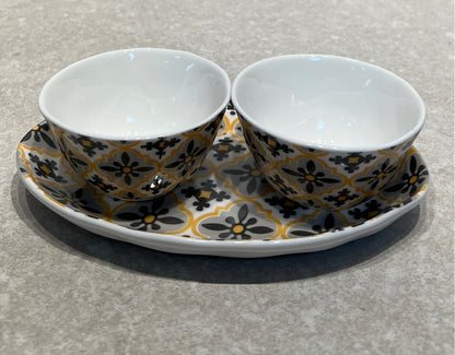 Tray With 2 Bowls