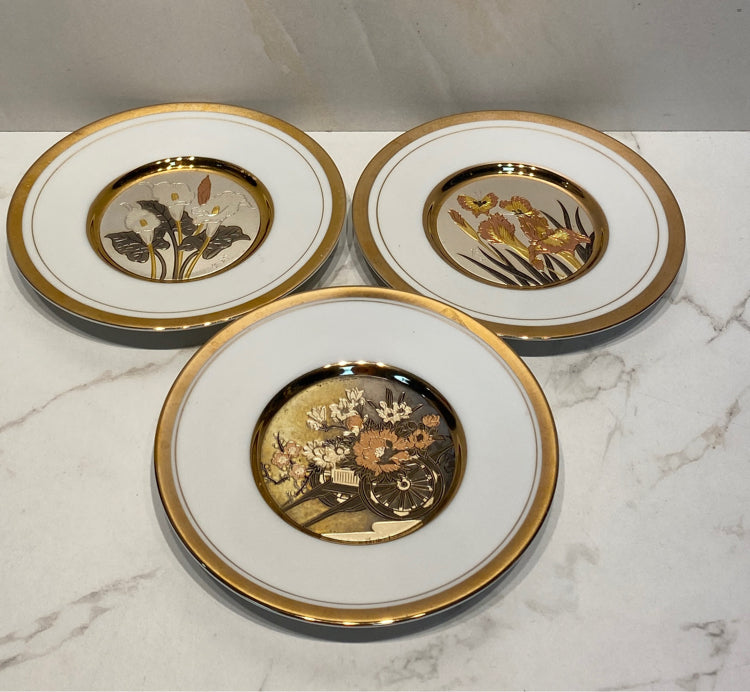 Set of 3 Chokin Plates