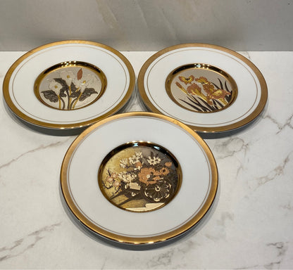 Set of 3 Chokin Plates