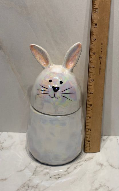 Covered Rabbit Jar