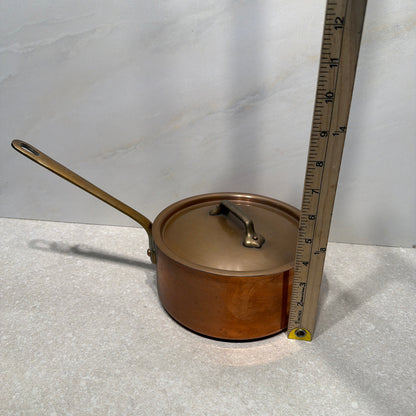 Covered Copper Pan