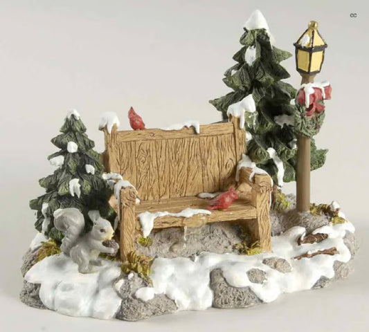 Dept. 56 MIll Creek Park Bench
