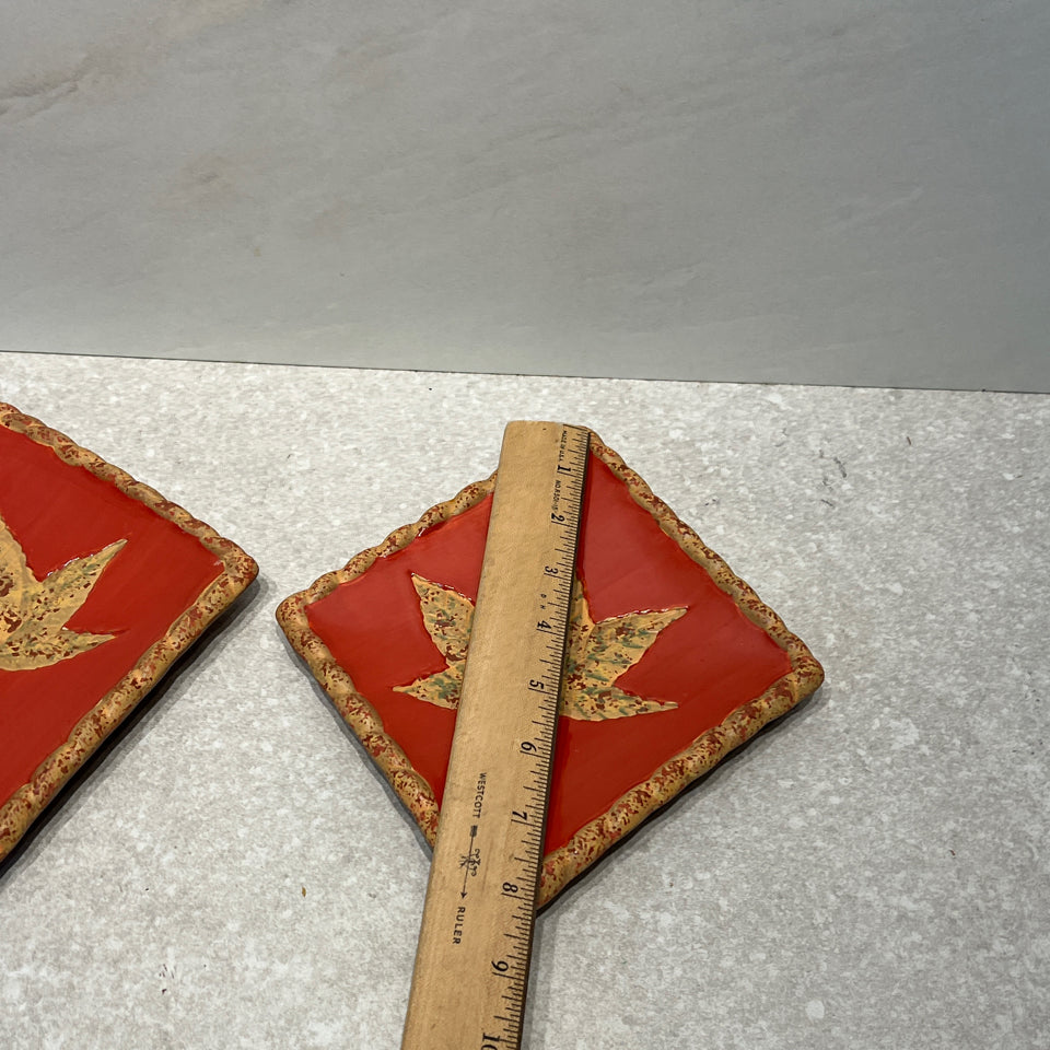 Set of 2 leaf Plates
