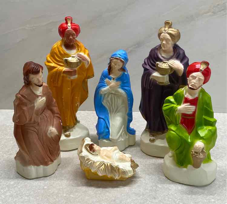 5-Piece Blow Mold Nativity Set