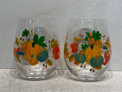 Pair of Leaf Glasses