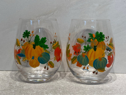 Pair of Leaf Glasses