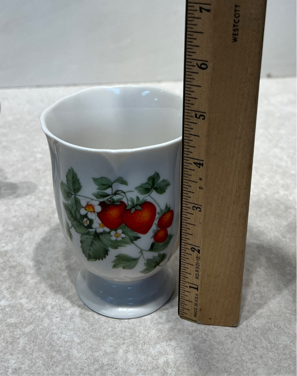 Set of 4 Strawberry Mugs