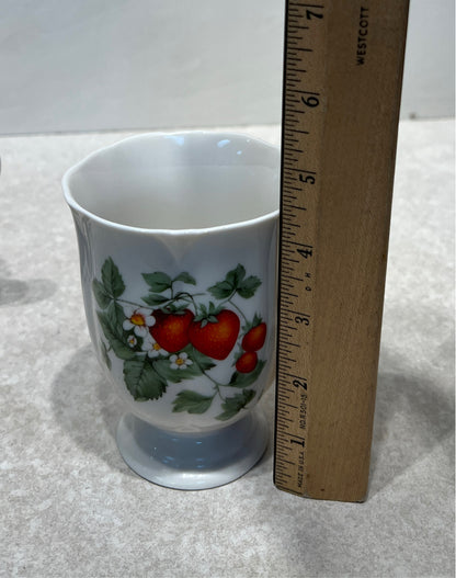 Set of 4 Strawberry Mugs