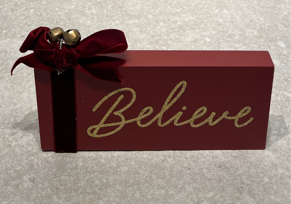 Christmas Believe SIgn