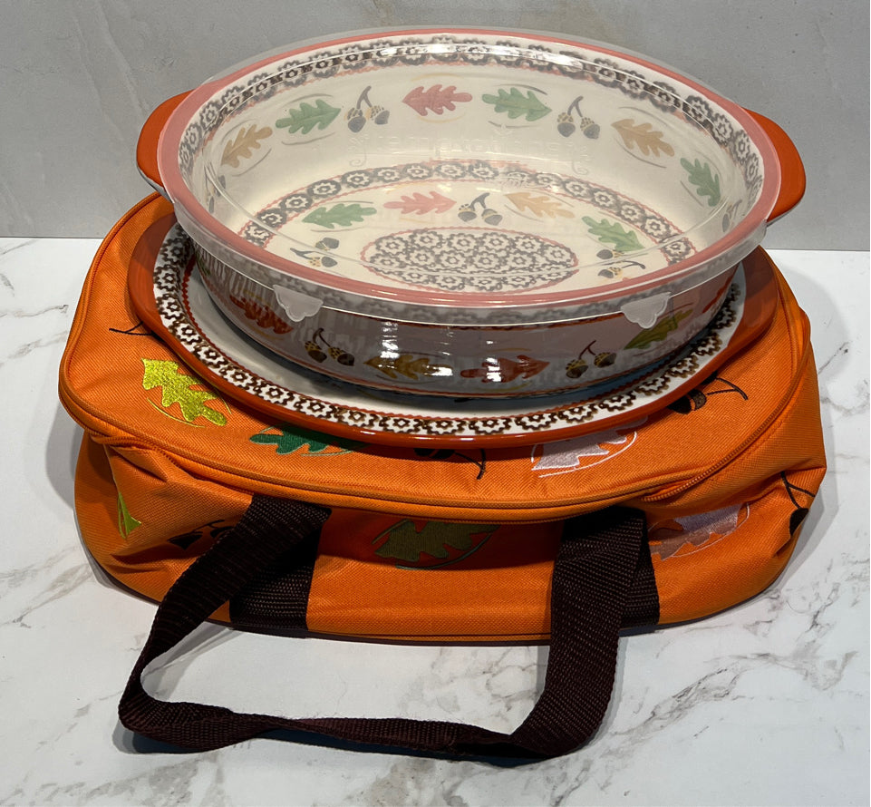 Temptations Covered Casserole With Bag