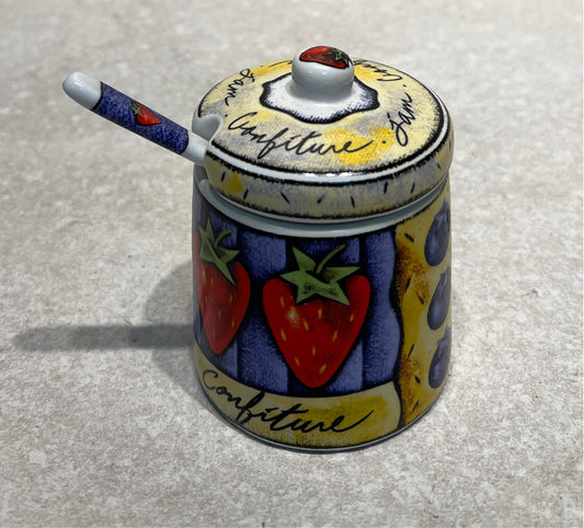 Covered Jar With Spoon