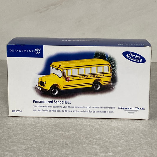 Dept. 56Personalized School Bus