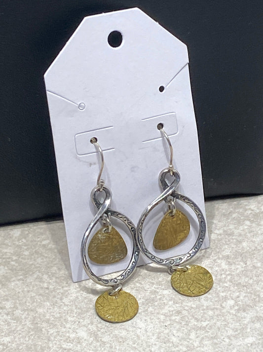 Silpada Sterling Silver/ Brass  Earrings