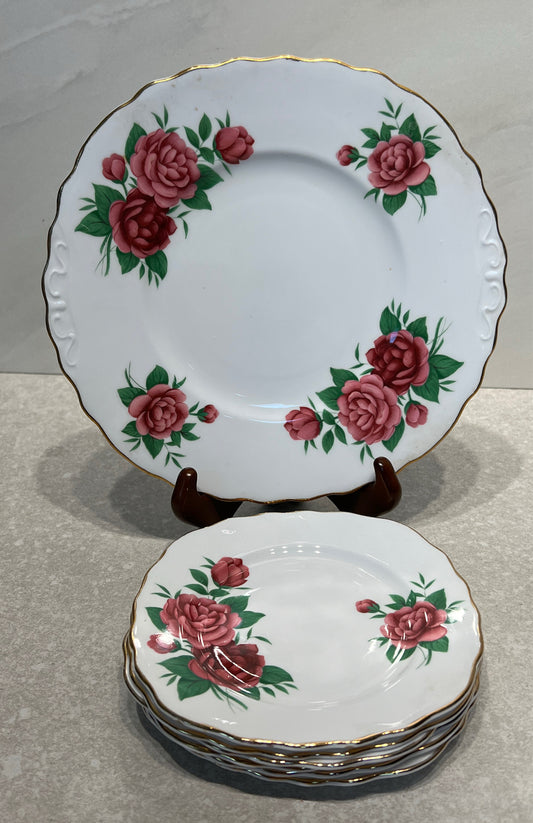 England Royal Vale - Set of 7 Plates