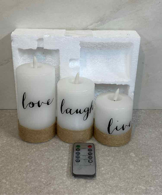 Live Laugh Love Candles