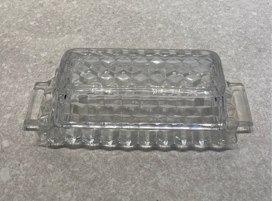 Fostoria American Covered Butter Dish