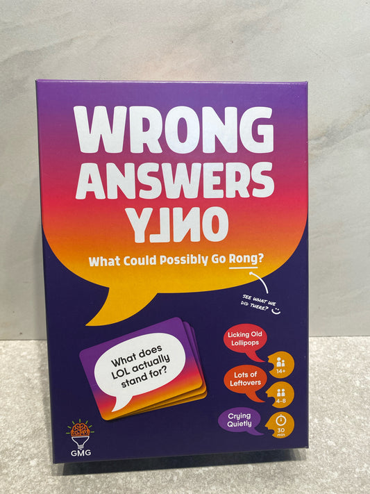 Wrong Answers Only