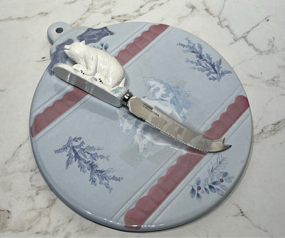 Pfaltzgraff Tray with Knife