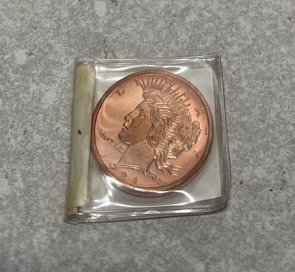 1 Oz Copper Coin