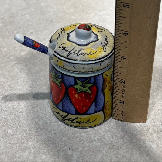Covered Jar With Spoon