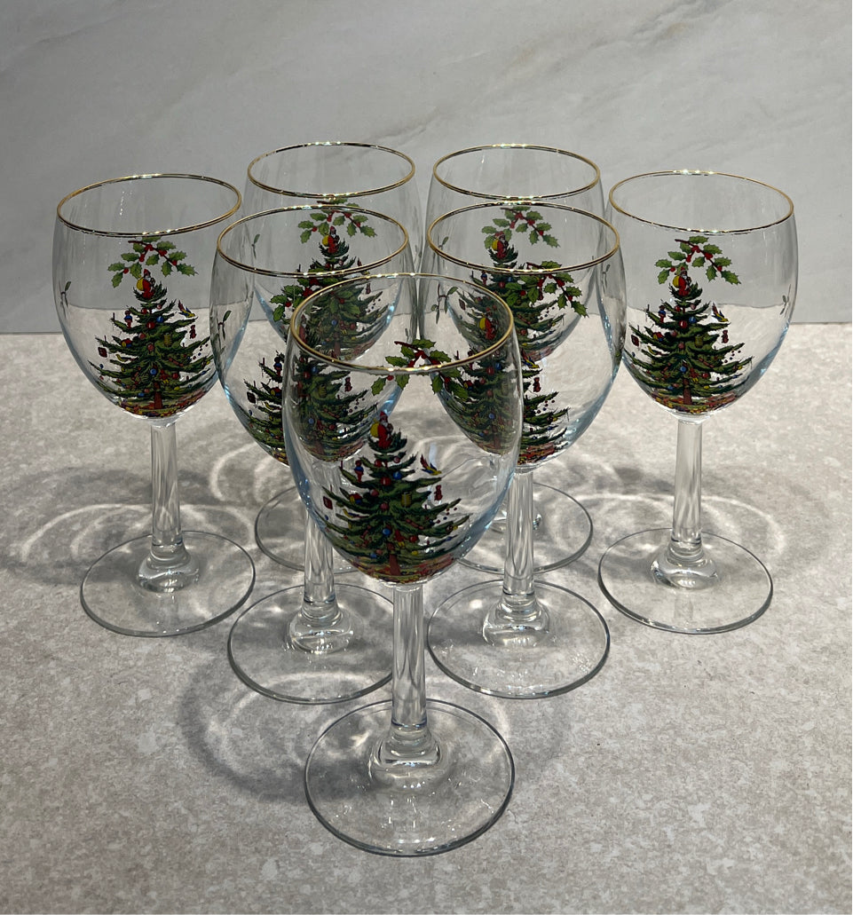 Set of 7 Wine Glasses