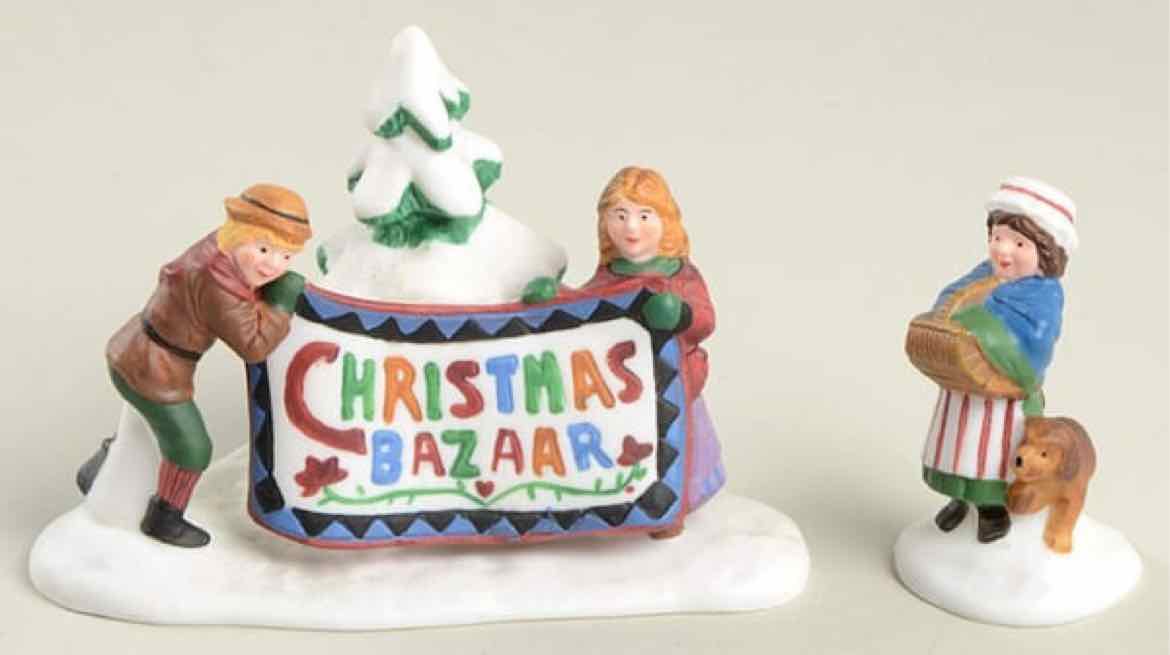 Dept. 56 Christmas Bazaar Sign
