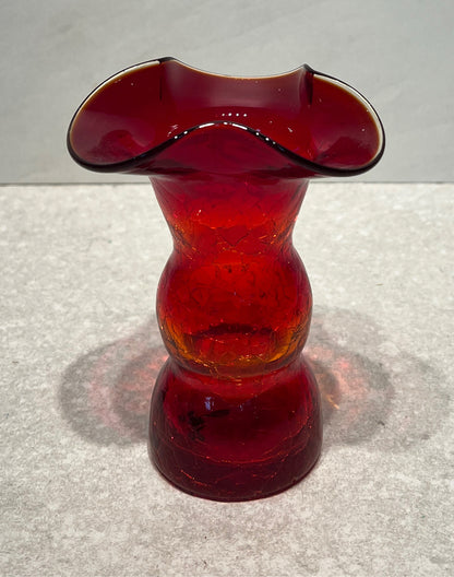 Crackle Glass Vase