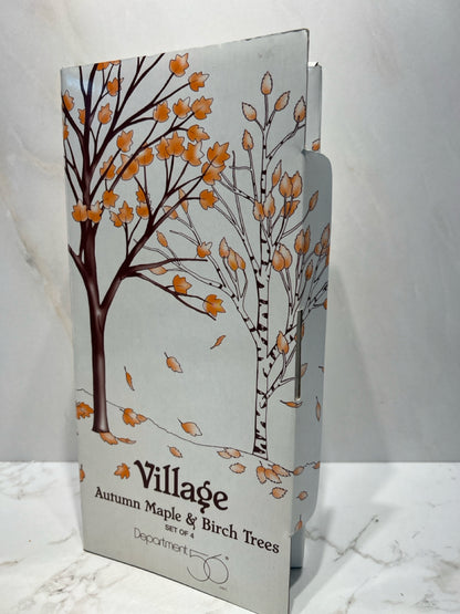 Dept. 56 Autumn Maple And Birch Trees