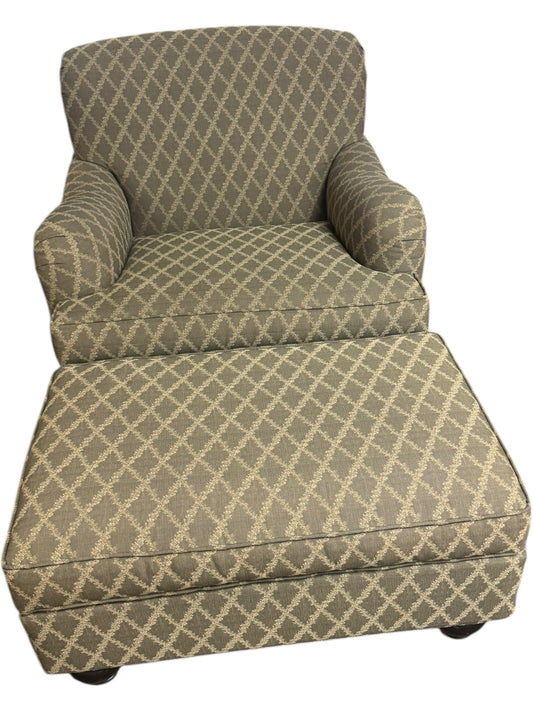 Ethan Allen Chair And Ottoman