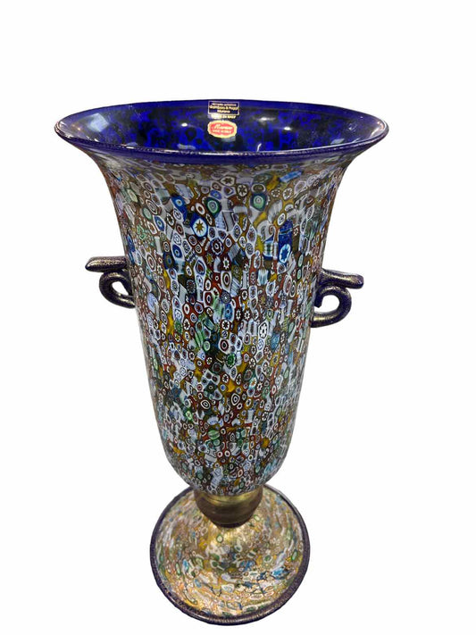 Gambaro & Poggi Millefiori Murano 18" Vase