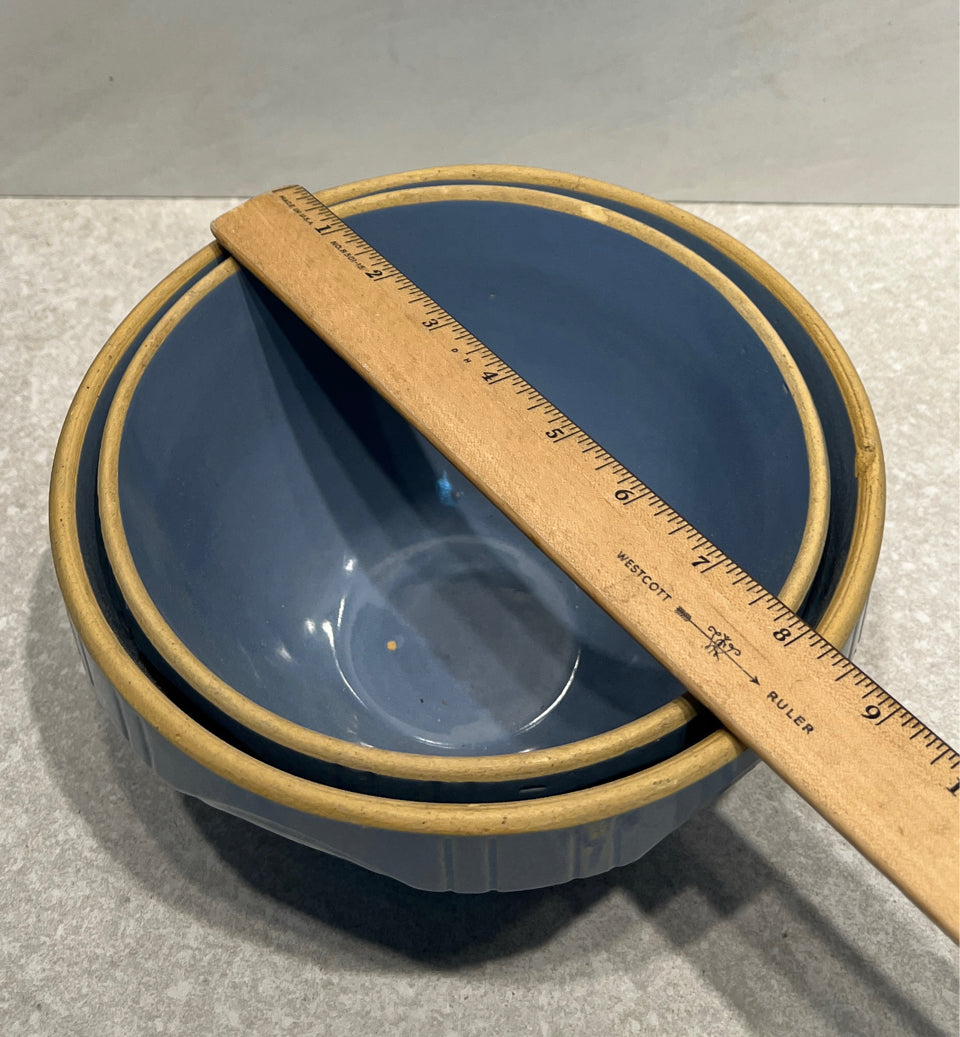 Set of 2 Old Bowls - as found