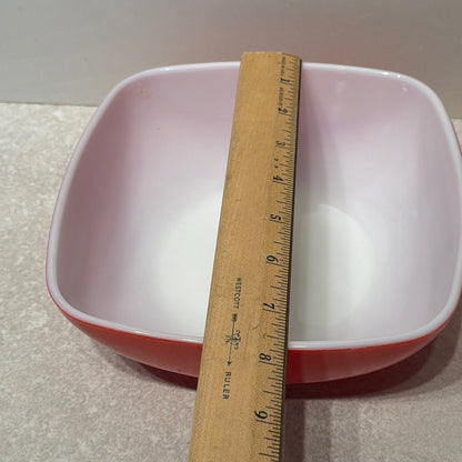 Red Pyrex Bowl