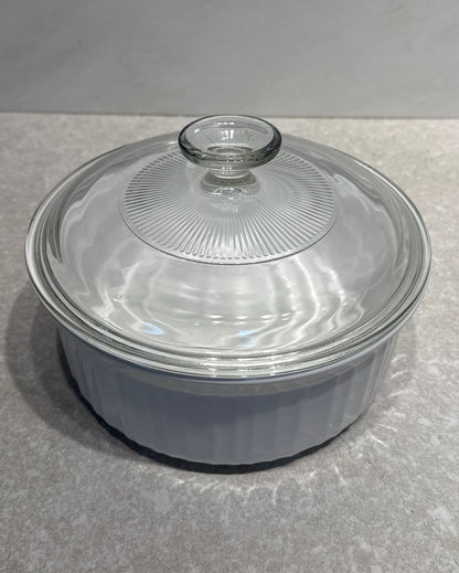 Covered Corning Ware Bowl