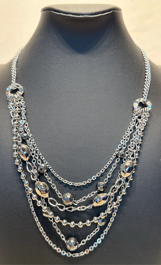 Stainless Steel Hematite Necklace