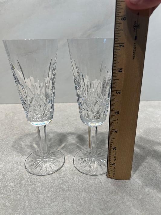 Set of 2 Waterford Champagne Glasses