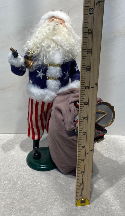 Byer's Choice Patriotic Santa