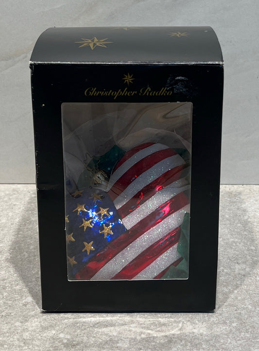 Christopher Radko Partriotic Ornament