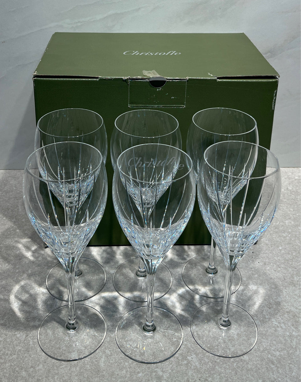 Set of 6 Christofle Wine Glasses