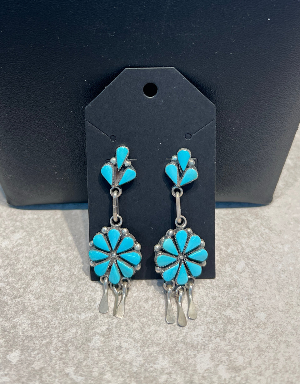 Signed Turquoise Earring - A. Pinto