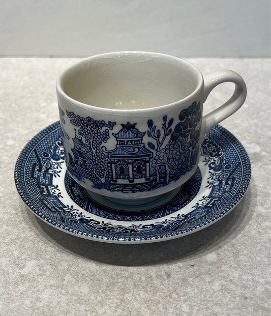 Blue Willow Cup and Saucer