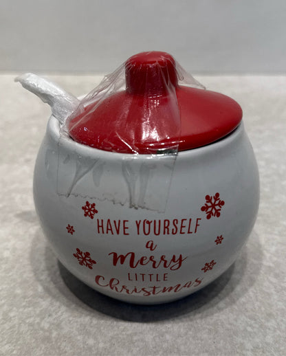 Covered Bowl With Spoon