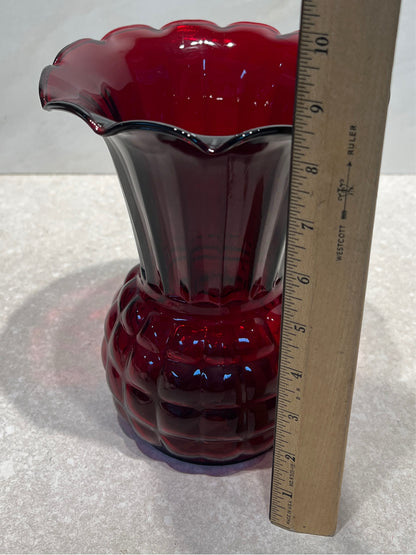 Red Vase