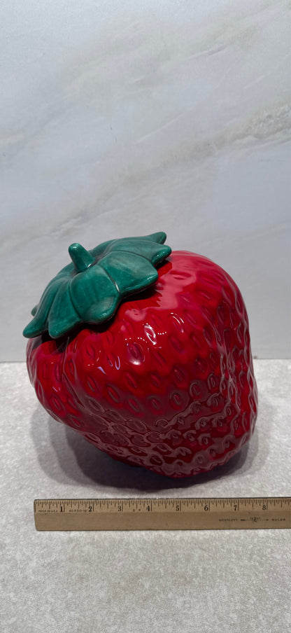 Vintage Strawberry Cookie Jar