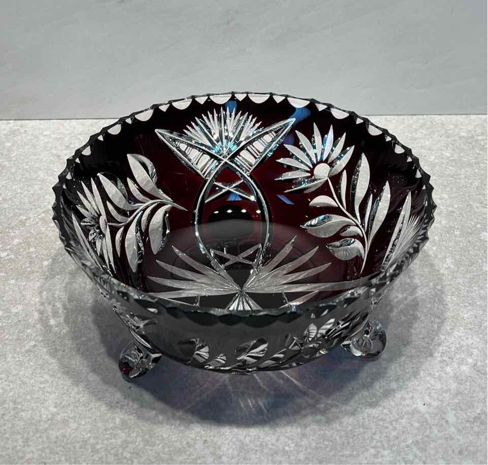 Cut to Clear Footed Bowl