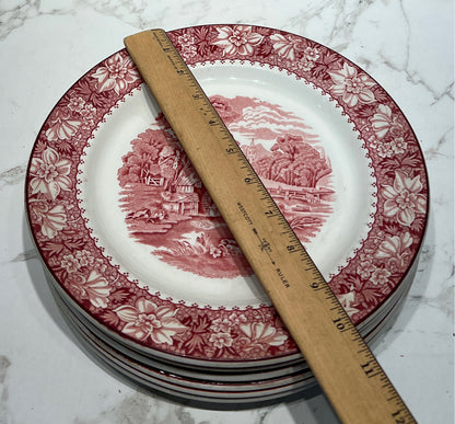 Set of 7 Colonial Plates