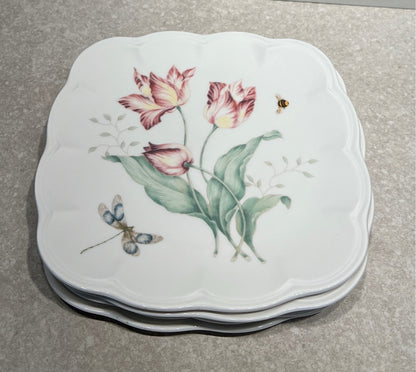 Set of 5 Butterfly Meadow Square Plates